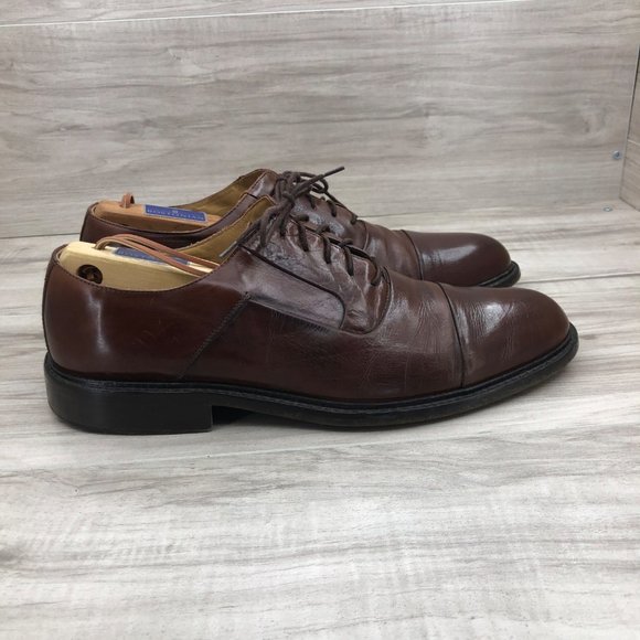 Johnston & Murphy Oxfords Men\'s Size 10.5 Brown Leather Lace Up Dress Shoes main image 8